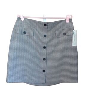 Calvin Klein Womens 14 Houndstooth Pencil Skirt Suit Career NWT